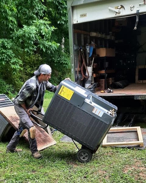 new heating and air conditioning unit